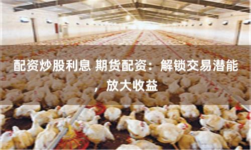 配资炒股利息 期货配资：解锁交易潜能，放大收益