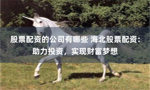 股票配资的公司有哪些 海北股票配资：助力投资，实现财富梦想
